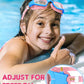 Kids Swim Goggles,Swimming Goggles for Kids 6-14, Anti-Fog UV Protection Pool Glasses for Boys Girls
