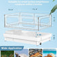 GOZILLA Small Turtle Tank Kit(Tank+Lamp+Filter), Acrylic Turtle Starter Kit with Adjustable Lamp, Reptile Habitat and Terrarium with Multi-Functional Areas for Small Reptiles. (White Kit)