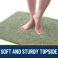 OLANLY Dog Door Mat Set 4-Piece 36x24, Absorbs Moisture and Dirt, Absorbent Non-Slip Washable Doormat, Quick Dry Chenille Mud Mat for Dogs, Entry Indoor Entryway Carpet for Inside Floor, Sage Green