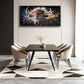 Framed Large Bison Buffalo Wall Art for Living Room, Oversized Graffiti Yak Cow Wall Decor Banksy Bull Canvas Painting Animal Pictures Modern Artwork for Living Room Bedroom Office 60"x30"