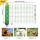 Electric Fence Netting,164'Lx49.6"H, Electric Livestock Netting with 14 Double Barbed Poles, Suitable for Pigs, Cows, Sheep and Other Large Animals, Portable Electric Fence for Farms, Ranches