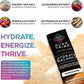 Electrolytes Powder Packets - Sugar Free Hydration Powder Drink Mix Loaded with 6 B Vitamins & Minerals - Energy Drink for Muscle and Mood Support - Tangerine Flavor - 30 Servings