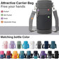 Insulated Water Bottle | Thickened Stainless Steel Vacuum Metal | Portable Sports Water Jug for Gym and Hiking with Straw, Carrier Bag, Handle Strap | BPA-Free 32 oz