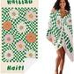 JML Personalized Beach Towel with Name, Custom Flower Beach Towel, Customized Microfiber Pool Towel, Quick Dry & Absorbent Swim Towel for Adult,Mother's Day, Birthday, Summer Holiday,Vacation
