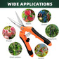 3-Pack Stainless Steel Pruning Shears, Pruning Snips and Clippers for Gardening