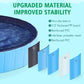 Yaheetech Foldable Dog Pools 63 x 12 Inches Collapsible Hard Plastic Pets Swimming Pool Portable Puppy Bath Tub Cat Shower Pet Wading Pool for Outdoor/Indoor w/Pet Repair Patches, Blue