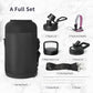 Trebo Insulated Water Bottle 64 oz, Half Gallon Metal Vacuum Water Jug with Paracord Handle and 3 Lids, Leakproof BPA-Free Flask for Gym Sports Hiking Travel, Keep Cold 48 Hours, Rose Red