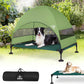 Elevated Outdoor Dog Bed with Canopy & Adjustable Feet - Larger Shade for Camping, Backyard & Patio