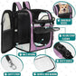 PetAmi Dog Backpack Carrier For Small Large Cat, Pet, Puppies, Ventilated Pet Hiking Backpack Travel Bag, Airline Approved Cat Backpack Carrier, Safety Back Support, Camping Biking, Max 18 lbs, Purple