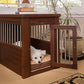 New Age Pet ECOFLEX Dog Crate End Table - Furniture-Style Pet Crate for Crate Trained Dogs - Stainless Steel Tubing & a Latched Closure - 10 Year Manufacturer's Warranty
