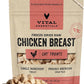 Vital Essentials Chicken Breast Cat Treats, 1 oz | Freeze-Dried Raw | Single Ingredient | Grain Free, Gluten Free, Filler Free