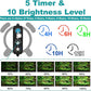 Submersible Aquarium Light for 16 to 27 Inch Fish Tank, 24/7 Cycle Fish Tank Light with Timer, Aquarium Plant Light with Full Spectrum+7 Single Colors, Auto On/Off, Adjustable Brightness
