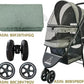 ROODO Pet Stroller Inner Pad for Exclusive Use,Original,Replaceable,Easy to Clean,Set of 3 pc(Cationic ash)