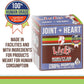 Licks Pill-Free Dog Joint and Heart - Glucosamine & Omega 3 Fish Oil Supplement for Dogs - Inflammation Supplements for Joint Support - Gel Packets - 10 Use