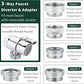 Sink Hose Shower Sprayer Attachment - Faucet Extension w/ 5 Adapters For Bathroom Bathtub, Kitchen Faucet, Utility Laundry Tub, Garden Hose Thread Spout For Delta, Moen, Kohler, American Standard