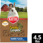 Kaytee Timothy Complete Rabbit Food, Made with Timothy Hay, High in Fiber, Supports Dental Health and Digestion, 4.5 pounds