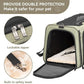 Petsfit Expandable Cat Carrier Dog Carrier, Soft-Sided Portable Pet Travel Carrier, Removable Soft Plush mat and Pockets, Locking Safety Zippers, 19x12x12 Inches