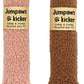 2 Pack Natural Interactive Catnip & Silvervine Cat Kicker with Tail, Bite Resistant Chew Toy, Crinkle Kicker, Accessories for Indoor Cat, Sherpa Material