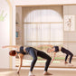 Hasipu 3Pcs 55''x20'' Home Gym Mirror Large Full Length Wall Mounted Full Body Mirror for Yoga Dance Fitness Exercise Studio Bedroom Garage, Frameless Tempered Glass Workout Mirrors Walnut Rectangular