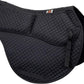 ECP Equine Comfort Products All-Purpose Contoured Correction Saddle Pad with Adjustable Memory Foam Inserts for Custom Support, Non-Slip, Shock Absorbing, 22” Spine, 19.5” Drop