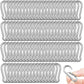 200PCS 2" Spring Snap Hook Carabiners, 3/16" Heavy Duty Galvanized Steel Carabiner Clips, 220lbs Capacity M5 Spring Clips Keychain for Hammock Swing,Dog Leashes, Water Bottle and Outdoor Activities