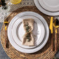 GBHOME Ceramic Dinnerware Sets, 24 pcs Embossed Elegant Stoneware Plates and Bowls Sets, Housewarming Wedding Gift | Dishwasher & Microwave Safe | Dishes Set Service for 8