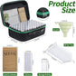 Seed Storage Box, Portable Seed Saving Box, Sturdy Seed Organizer Kit Seed Envelopes Funnel Label, Seed Container for Flower Plants Vegetable Seed, L-120 Slots
