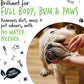 Dog Wipes, 100% Plastic Free Biodegradable pet Wipes for Full Body, Eye Wipes, Ear Wipes, Bum & Paws. 110 Sensitive Dog Grooming Wipes for Dogs, Puppy & cat Grooming (Fragrance Free)