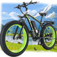 Electric Bike for Adults，26" x 4" Fat Tire Ebike，28MPH 1000W Motor Peak Power 2000W Electric Bicycles，48V 15AH Removable Battery，21 Speed Mountain Snow Beach E Bike
