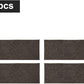 COSY HOMEER Edging Stair Treads Non-Slip Carpet Mat 28inX9in Indoor Stair Runners for Wooden Steps, Edging Stair Rugs for Kids and Dogs, 100% Polyester TPE Backing (4pc, Brown)