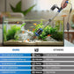Electric Aquarium Vacuum Gravel Cleaner: 36W Fish Tank Cleaner Vacuum with Strong Suction for Water Change Wash Sand Algae Cleaner Water Shower and Water Circulation, Timed Off