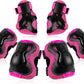 BOSONER Kids/Youth Knee Pad Elbow Pads Guards Protective Gear Set for Roller Skates Cycling BMX Bike Skateboard Inline Skatings Scooter Riding Sports