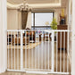 Cumbor 36" Extra Tall Baby Gate for Stairs, 29.7-54.2" Extra Wide Dog Gate for Doorways Hallways, Pressure Mounted Child Gate for Wide Opening, Auto Close Personal Safety for Babies and Pets, White
