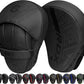 RDX Boxing Pads Curved Focus Mitts, Maya Hide Leather Kara Hook and jab Training Pads, Adjustable Strap Ventilated, MMA Muay Thai Kickboxing Coaching Martial Arts Punching Hand Target Strike Shield