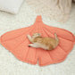 31 X 25 Inch Leaf Shaped Cotton Cat Bed Pad, Warming Cat Mat, Pet Warming Pad for Cats, Warmer Mat for Feral and Indoor Cats, 2025 Enlarged and Thickened Leaf Beds