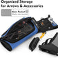 SUNYA X510 Field & Competition Hip Arrow Quiver | 3-Slot Noise-Free Archery Quiver with Sturdy Storage System (42x18cm)