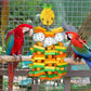Parrot Toys 18 inches Bird Shredding Toys for Medium Large Parrots, Cockatiels, Macaw, African, Conure Bird Toy Natural Poplar Wood Material