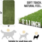 Ottomanson Pet Training Collection Easy Clean Indoor/Outdoor Reusable Training Grass Pad, 15" x 30", Green