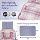 RUVALINO Diaper Bag Backpack, Multifunction Travel Pack Maternity Baby Changing Bags, Large Capacity, Waterproof, Pink Plaid