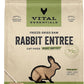 Vital Essentials Freeze Dried Raw Cat Food, Rabbit Mini Patties Entree, 15 oz