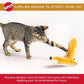 SPOT Flippin’ Skinneeez Fox - Interactive Cat Toy with Catnip - Touch Activated Flopping, Wiggling, Moving Toy for Cats and Kittens, USB Rechargeable, Washable, Large Size for Cats to Hug and Kick