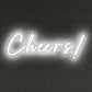 Cheers Neon Signs Cheer Sign for Bar Light Sign for Wall Decor USB Powered Neon Sign for Bar Club Gaming Room Home Birthday Party Decor Sign Gift White (18.5 * 6.69in)