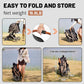 EchoSmile Small Medium Dogs Stroller 4-Wheel Pet Strollers for Medium Dogs Up to 50lbs, One Click Folding Large Cat Stroller, Reversible Handle, Shock Absorbing Wheels, Removable Washable Pad