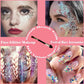Body Glitter Face Glitter Gel: Singer Concerts Disco Festival Rave Accessories Face Glitter Makeup 150ml Chunky Sequins Mermaid Face Body Hair Glitter Gel (2 Orange)