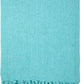 Arkwright Common Ground Bulk Blankets - Pack of 12 - Reversible 100% Cotton All Season Lightweight Couch Bed Throws for Wedding Guests, Travel, and Outdoor Events, 50 x 70 in, Aqua