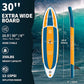 Inflatable Stand Up Paddle Board with SUP Accessories & Backpack. Paddle Boards for Adults. Non-Slip Deck, Wide Stance, Bottom Fin, Double Action Pump.