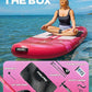 Feelfire11'x34” Extra Wide Inflatable Paddleboard, Stand-up Paddle Board for Adults, 420lb Capacity for Yoga/Fishing/Family, EVA Deck, US Fin, High-Pressure Pump, Storage Backpack, Safety Leash