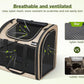 Pecute Cat Backpack with Widened Interior Space, Upgraded Dog Backpack Carrier with Various Ways to Carry, Pet Backpack with Breathable Mesh, Pet Travel Carrier with Soft Padded,Khaki