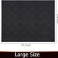 Yimobra Cat Litter Mat, 47"x36" Litter Box Mat with Litter Lock Mesh, Soft Cat Litter Mat Litter Trapping Mat, Easy to Clean, Non-Slip, Water Resistant, Litter Free Floors, Black