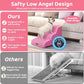 Dog Ramp and Stair for Bed 16" H-20 H,3-Step Cat Stair for Sofa and Chair,4-Step Dog Ramp for High Bed and Window,Durable Nonslip Fabric Cover for Indoor (Pink-16 H, Pet Friendly, 3)